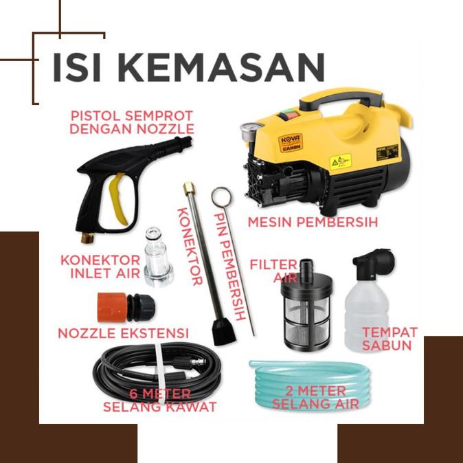 Kova Canon Jet Cleaner High Pressure Alat Steam Mesin Cuci Motor Mobil