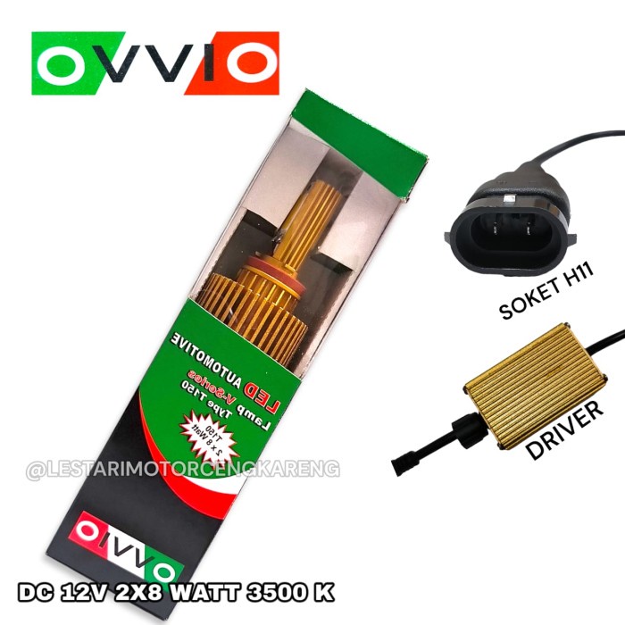 Terlaris Ovvio Led Lampu Mobil H11 Foglamp Headlamp 3500K Terang
