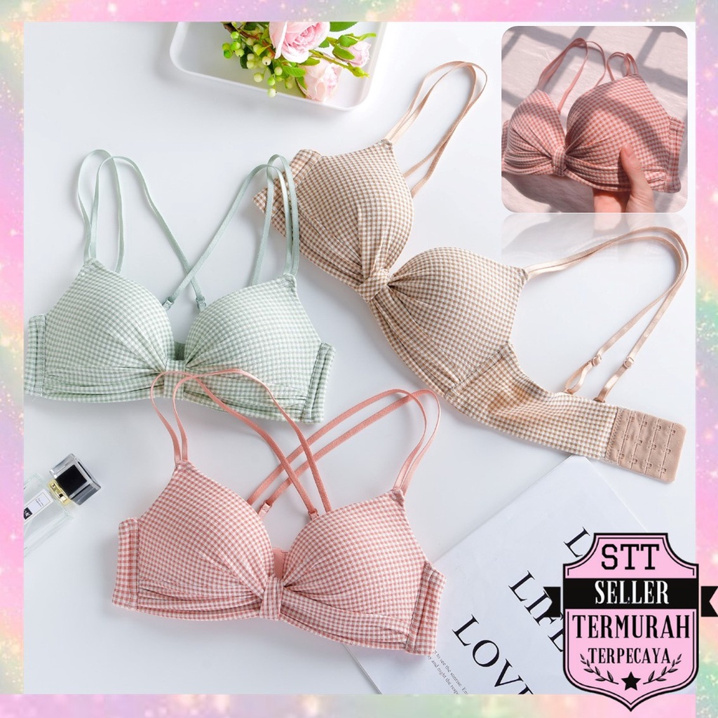 STT Bra Jepang Sexy 6432 Tanpa Kawat Bra  Premium Asian Style Pakaian Dalam Wanita Elastis Sexy Busa