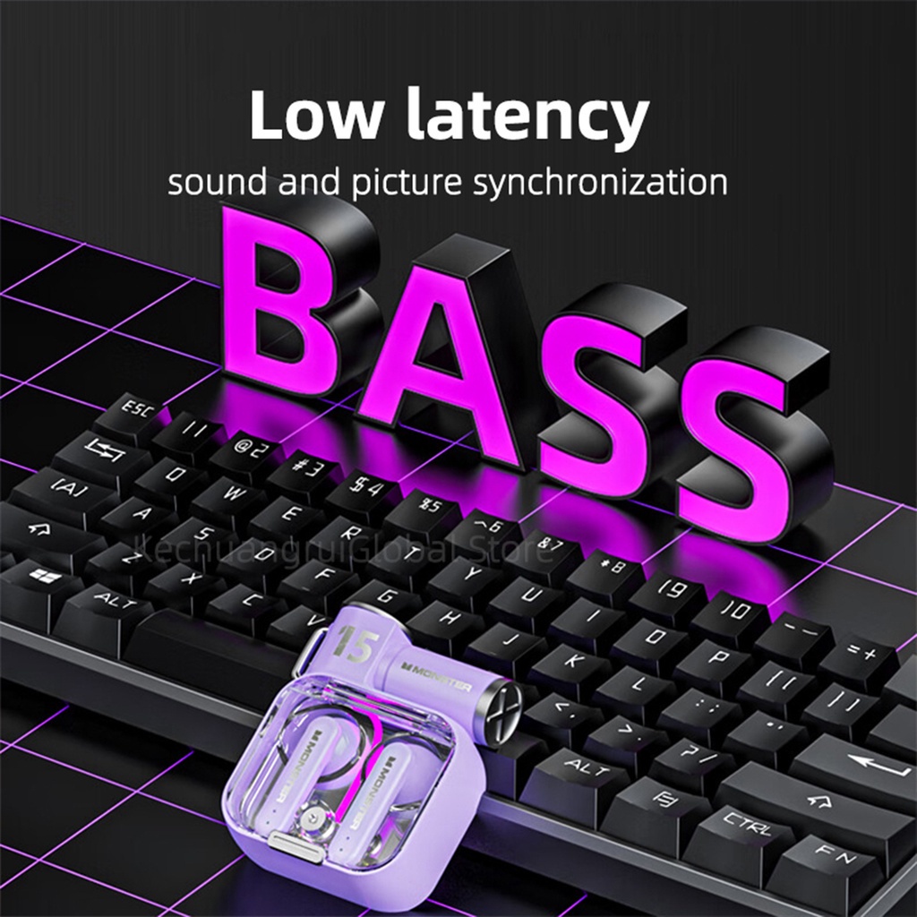 [ELECTROPICALLY] Monster XKT15 Bluetooth Earphone TWS Headset Earbuds Headphone