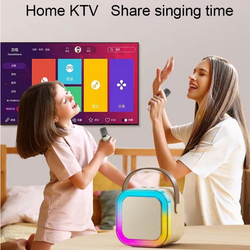 [ELECTROPICALLY] CODMic Bluetooth Speaker Karaoke Speaker Set 2Mic 1 Set Karaoke Speaker Speaker