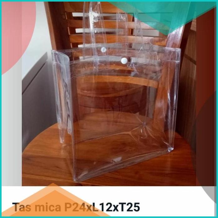 tas hampers mika bening transparan sablon isi 10 16novz3 onderdil