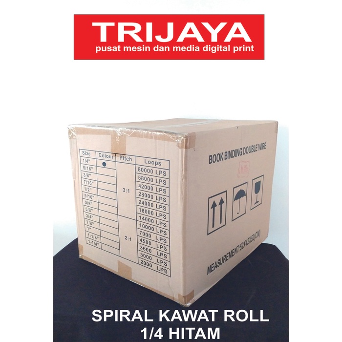 

Bahan Spiral Kawat Roll Hitam