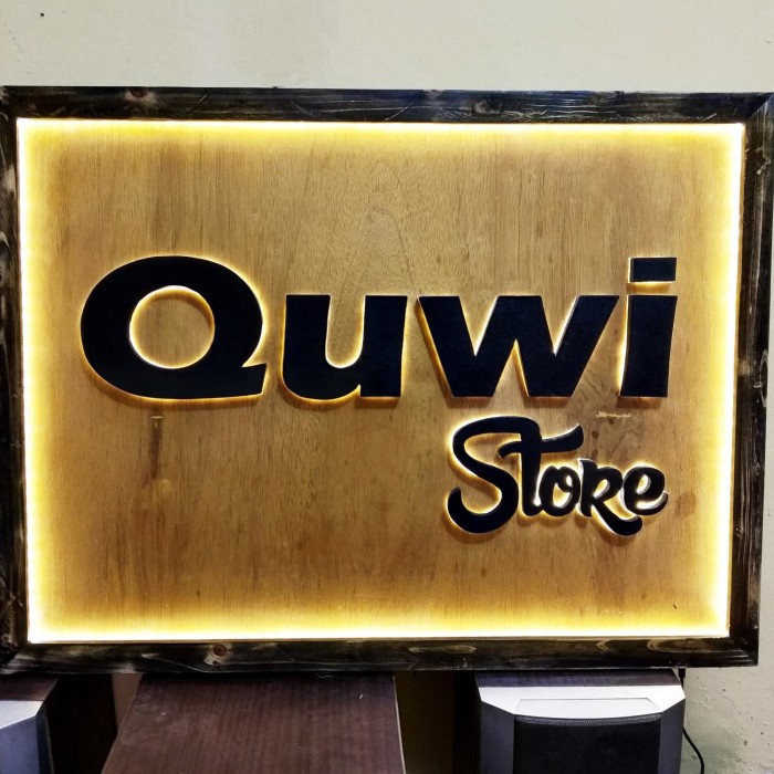

Papan nama toko, Eye cathing LED light sign letters.