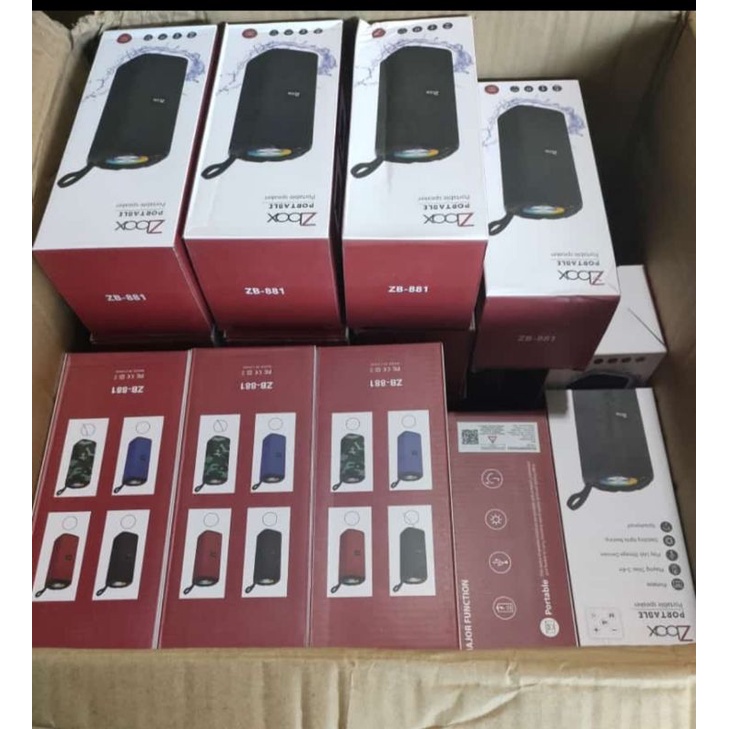 [ELECTROPICALLY] SOUND Speaker Bluetooth Zbox ZB-881+LED Super EXTRA Bass LOUDSPEAKER plus ada ijin