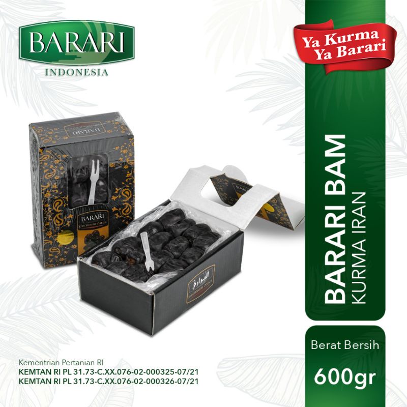 

Kurma Barari Mozafati Bam(Barari Bam) 600Gr Iran