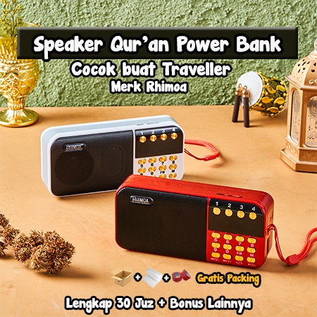 [ELECTROPICALLY] Speaker Al-Qur;an 30 Juz Bisa powerbank Speker Ngaji Murottal Rhimoa Traveller Ori