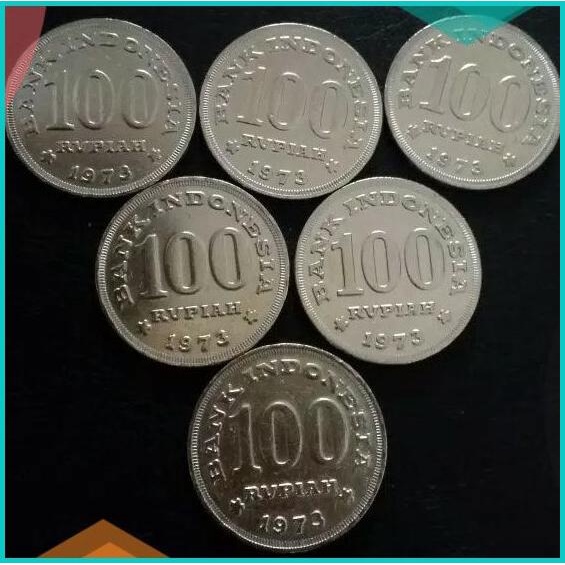 Uang Kuno Logam Uang Koin Lama 100 Rupiah Rumah Gadang Tebal Tahun1973