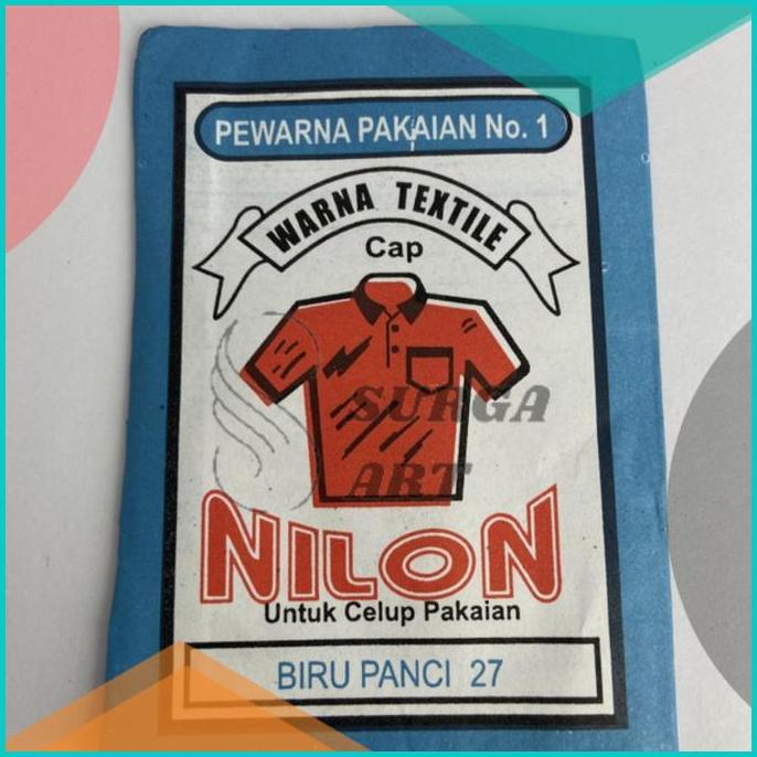 

WANTEX CAP NILON BIRU PANCI 27 Pewarna Kain Pakaian Textil Permanen 16