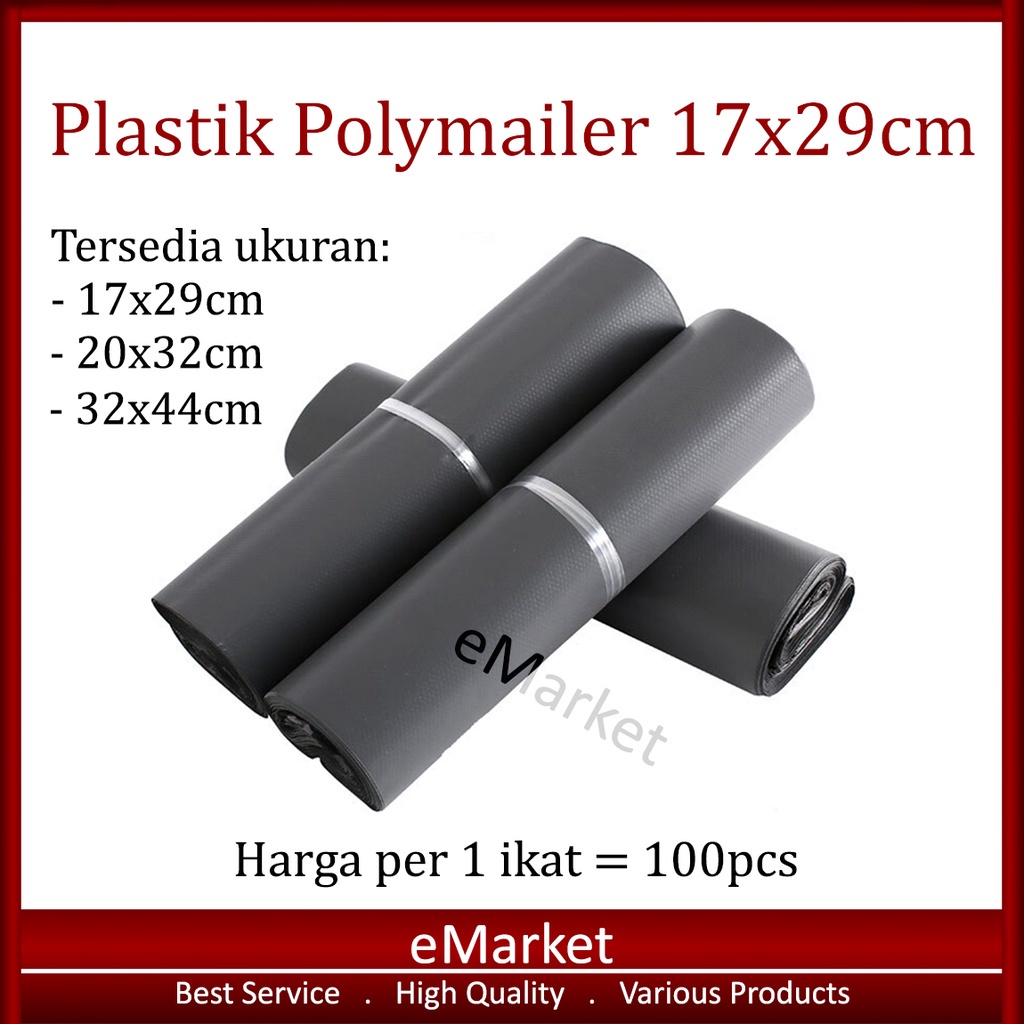 

Plastik Polymailer 17x29cm / Packingan Lem Seal Online Shop
