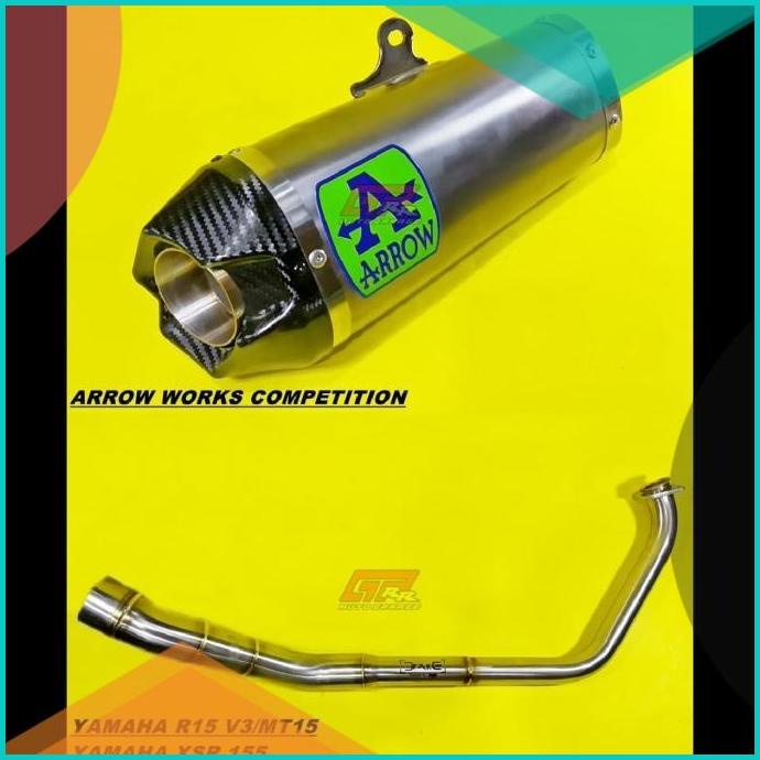 Knalpot Arrow Works Competition Yamaha R15 V3 V4 R15M MT15 XSR 155 16n