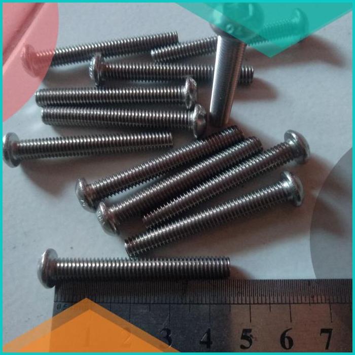 Baut L Stainles Button M10 x 45 atau baut 14 Panjang 4.5cm 16novz3 suk