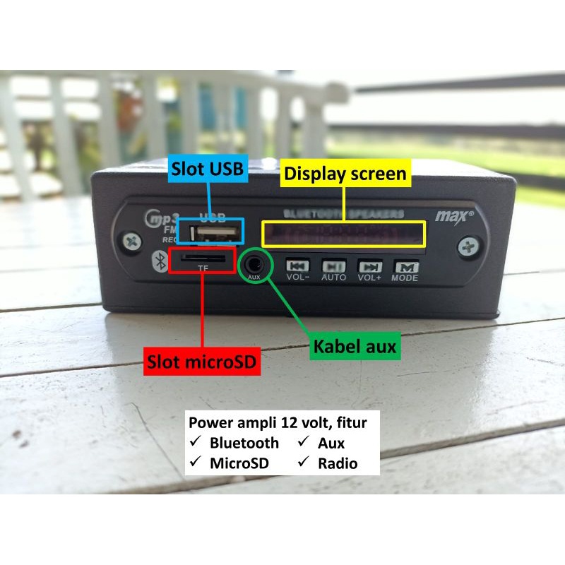 [ELECTROPICALLY] Ampli Toa Speaker Pedagang Keliling bisa Bluetooth sudah termasuk memori