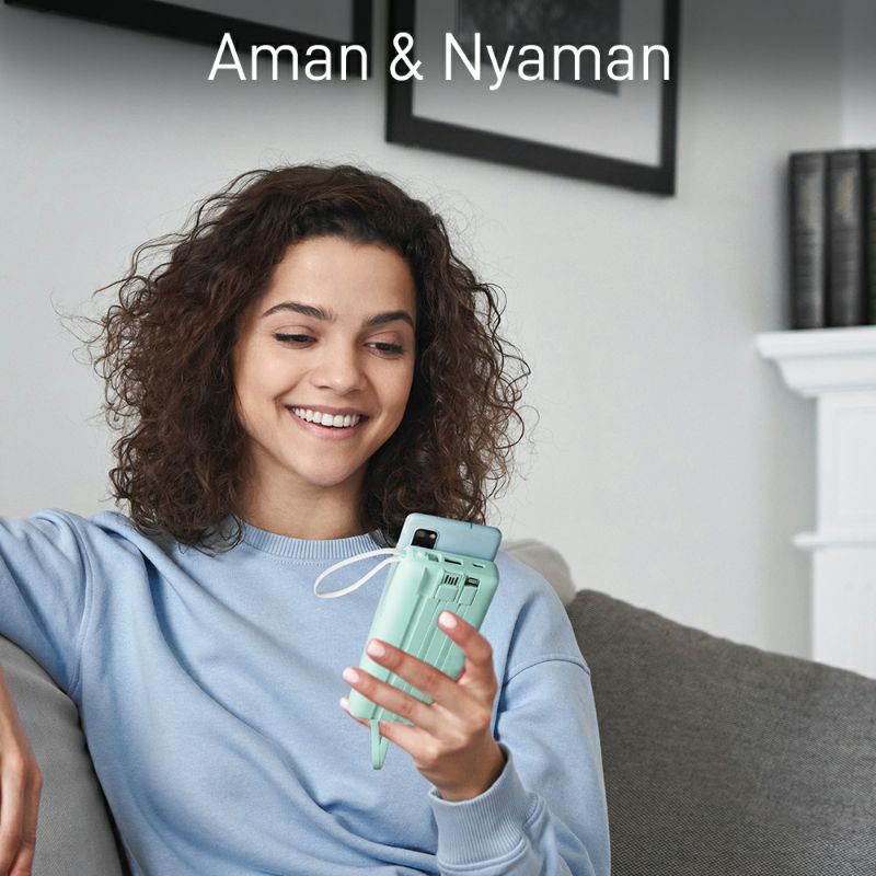 [ELECTROPICALLY] Powerbank MOFIT M26 20.000mAh / M19 10.000mAh Build in Cable + Fast Charge 2.4A