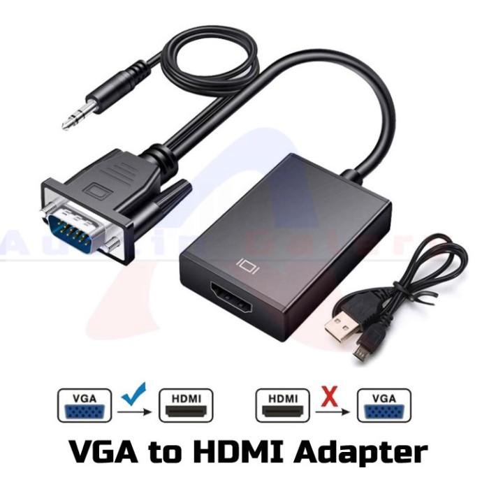 ADAPTER VGA INPUT TO HDMI OUTPUT WITH AUDIO HD1080P FOR PC LAPTOP HDTV