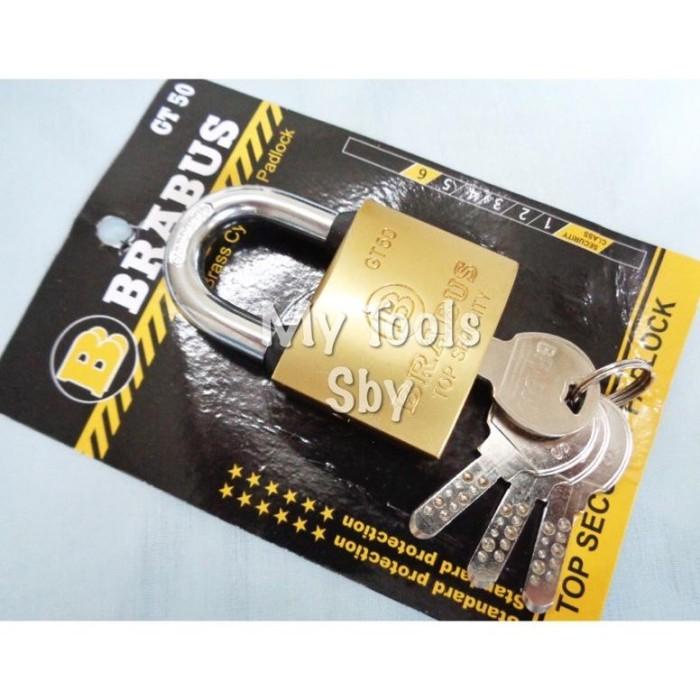 TERBARU GEMBOK KUNINGAN PAGAR RUMAH / RUKO / KANTOR BRABUS LEHER