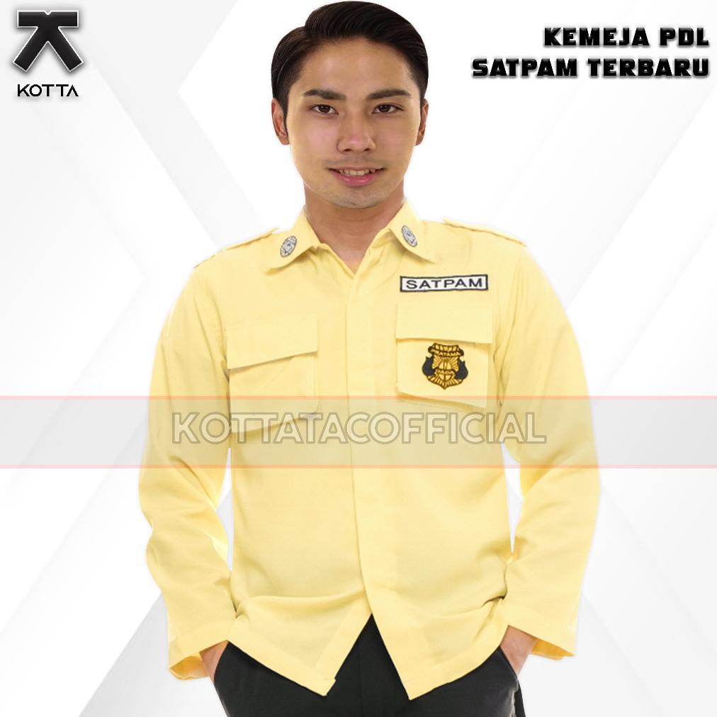 TERLARIS BAJU PDL SATPAM TERBARU KREM - KEMEJA PDL SATPAM KREM - KEMEJA PDL SATPAM 2022 MURAH