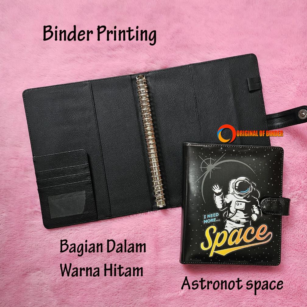 

Viral Binder Printing Motip Duo Astronot, Ukuran A5/20 holes & B5/26 holes Original