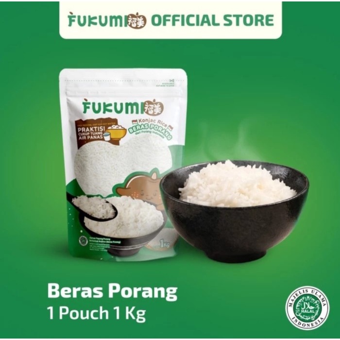 Fukumi Beras Porang Beras Konjac Shirataki 1 Kg