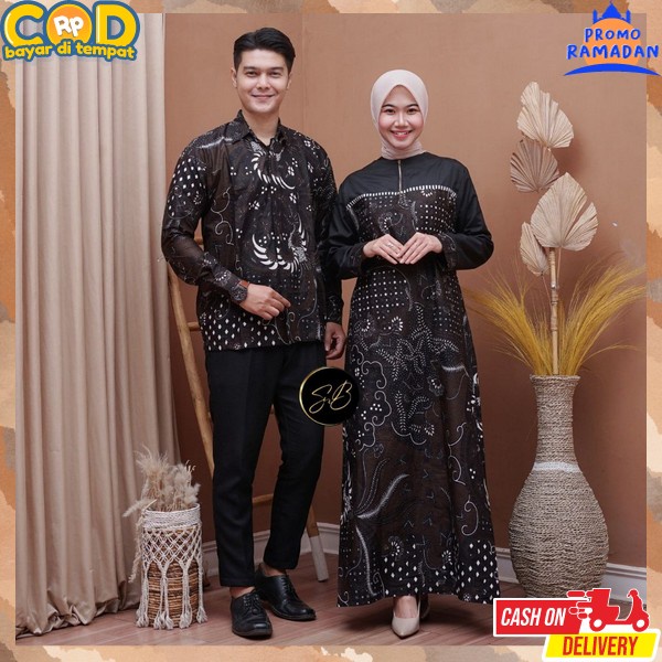 Gamis Polos Coyple Istri Baju Sarimbit Famis Pasangan Lebaran Terbaru 2024 Satu Pasang Kapel Cople B
