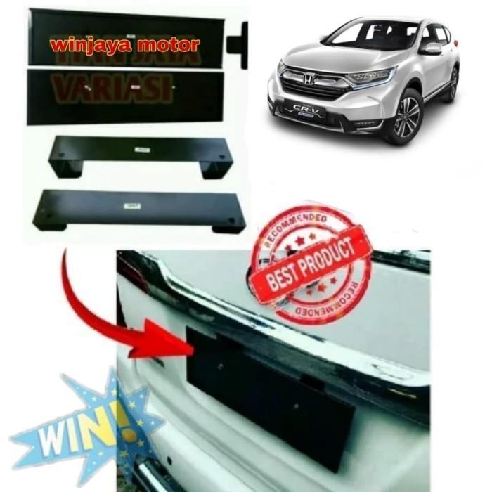 TATAKAN DUDUKAN PLAT NOMOR MOBIL MODEL PEJABAT FOR HONDA CRV 2019-