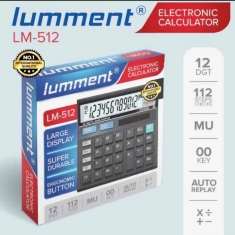 

LUMMENT KALKULATOR LM 512 LARGE DISPLAY