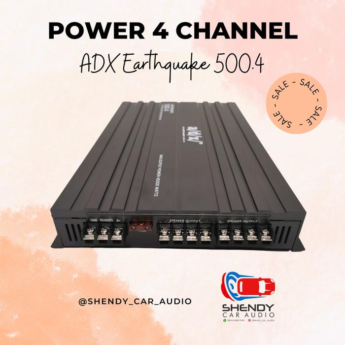 POWER AMPLIFIER MOBIL ADX EARTHQUAKE 500.4 MAX POWER 45000 WATTS 4CH
