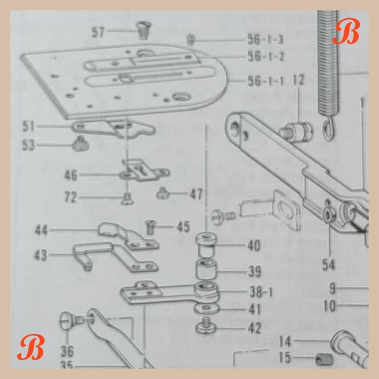 

| MJH | BAUT PISAU T TIPIS BROTHER LH4-B814 149288-003