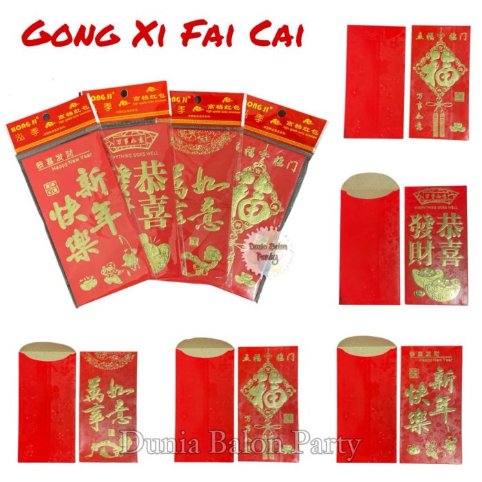 

New! Angpao Imlek Netral / Amplop Imlek Premium /Amplop Sincia Merah Size L Limited