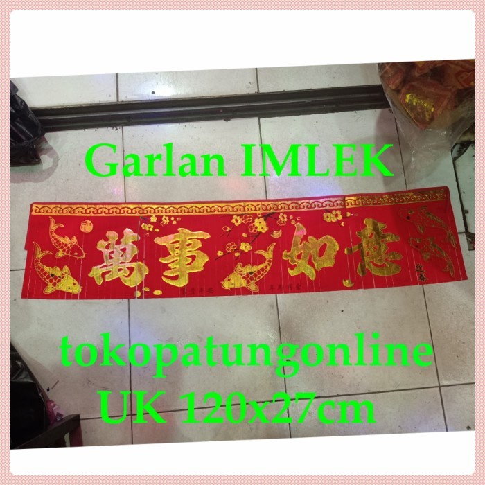 

New! TermuraH yuk!! Garlan Imlek Gong Xi Fat Cai motif Labu Limited