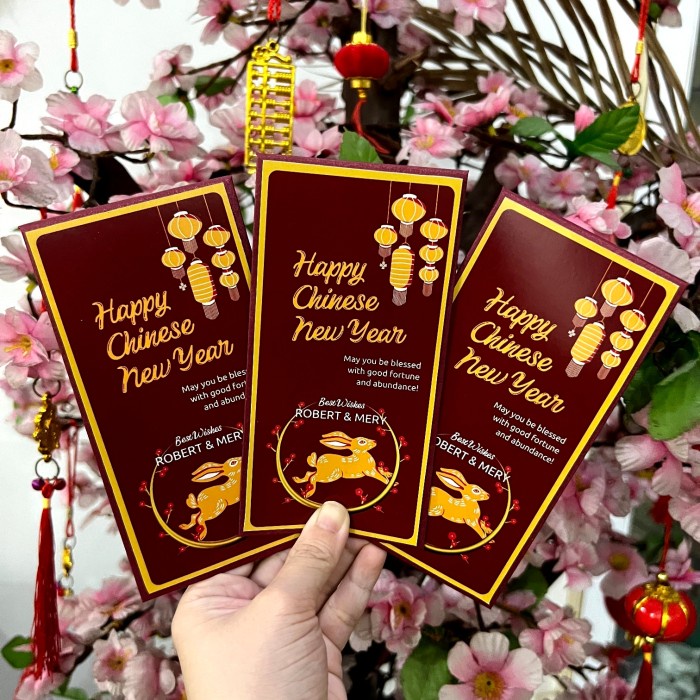 

New! CUSTOM ANGPAO IMLEK CIRCLE RABBIT - MONEY ENVELOPE 2023 Limited