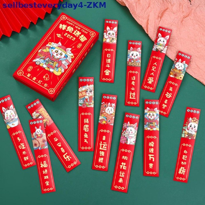 

New! Promo [Jualterlarisbesteverydayzkm] 12Pcs Paket Merah Imlek Imlek Limited