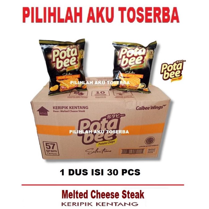 

BIG SALE POTABEE KERIPIK KENTANG MELTED CHEESE STEAK - (HARGA 1 DUS ISI 30 PCS) !!!!!