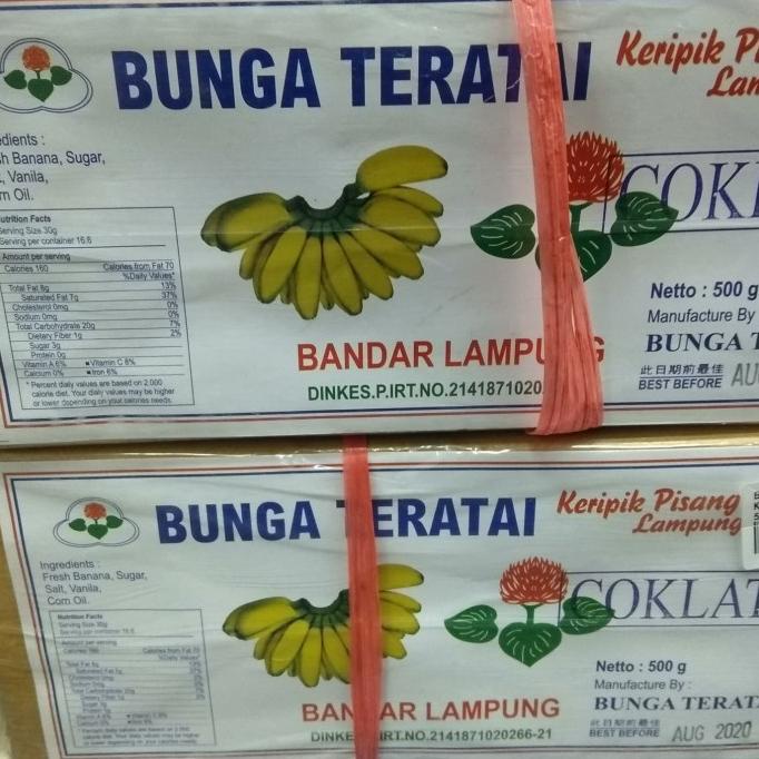 

BIG SALE BUNGA TERATAI KERIPIK PISANG COKLAT 500G !!!!!