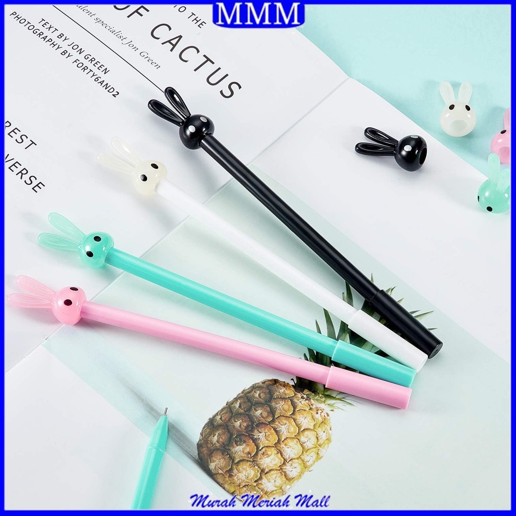 

MMM Pulpen Pena Bentuk Karakter Kepala Kelinci Lucu Bolpen Karakter Bunny Cute Unik Pulpen Karakter Gel Imut Pulpen Gel Pena