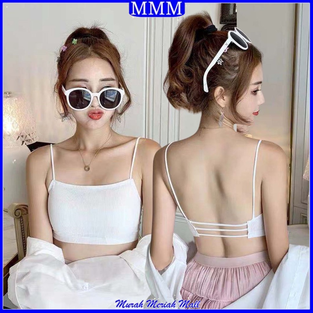 MMM Bra Wanita 6614 BH Crop Top Korea Pakaian Dalam Wanita Bra Fashion Tali Kecil Cup  Jaring
