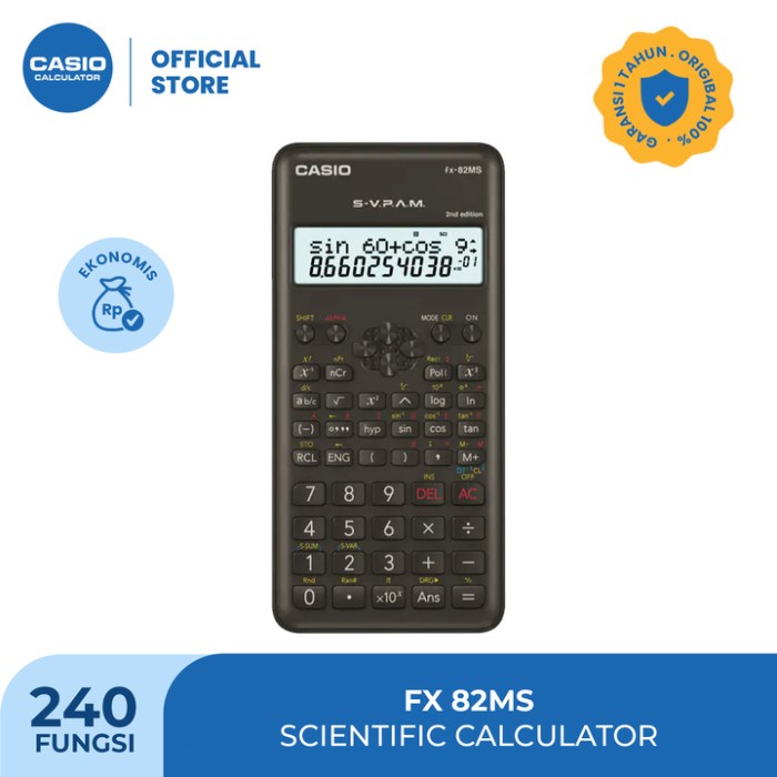 

CASIO SCIENTIFIC CALCULATOR FX-82MS ORIGINAL TERBARU