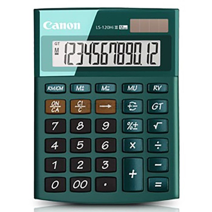 

KALKULATOR/CALCULATOR CANON LS-120HI III (COLOUR SERIES) ORIGINAL ORIGINAL TERBARU