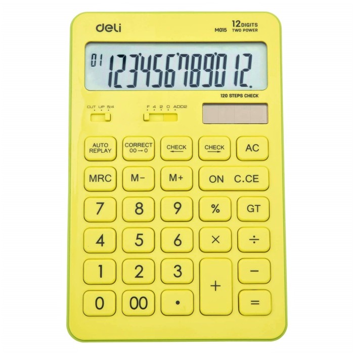 

KALKULATOR DAGANG DELI M-015 LUCU WARNA 12 DIGIT CHECK CALCULATOR ORIGINAL TERBARU
