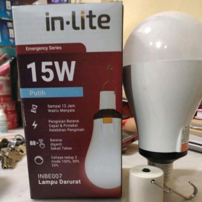 TERBARU LAMPU EMERGENCY IN-LITE/ LAMPU DARURAT IN LITE 15WATT BATRAI