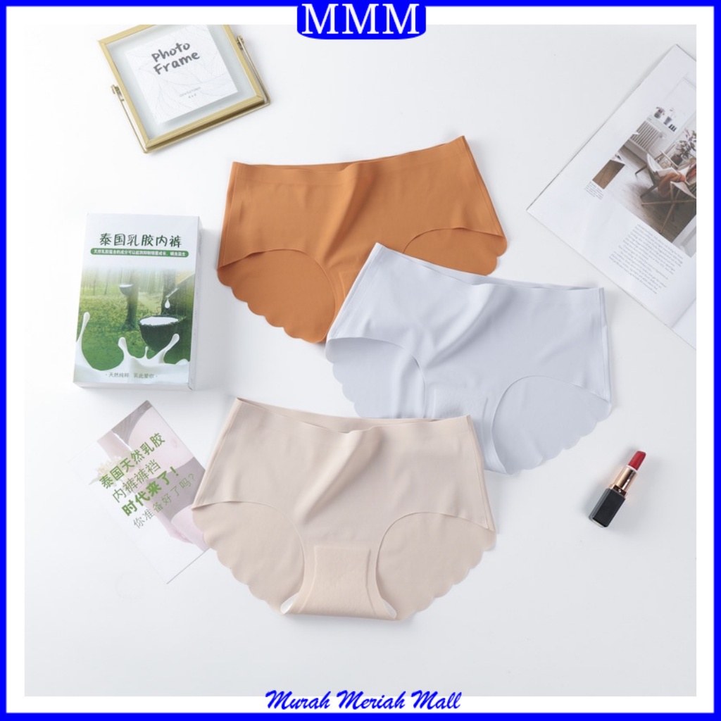 MMM Celana Dalam Wanita Satin 6471  Wanita Seamless Anti Nyeplak Underwear Push Up Sexy Sempak Gaya 