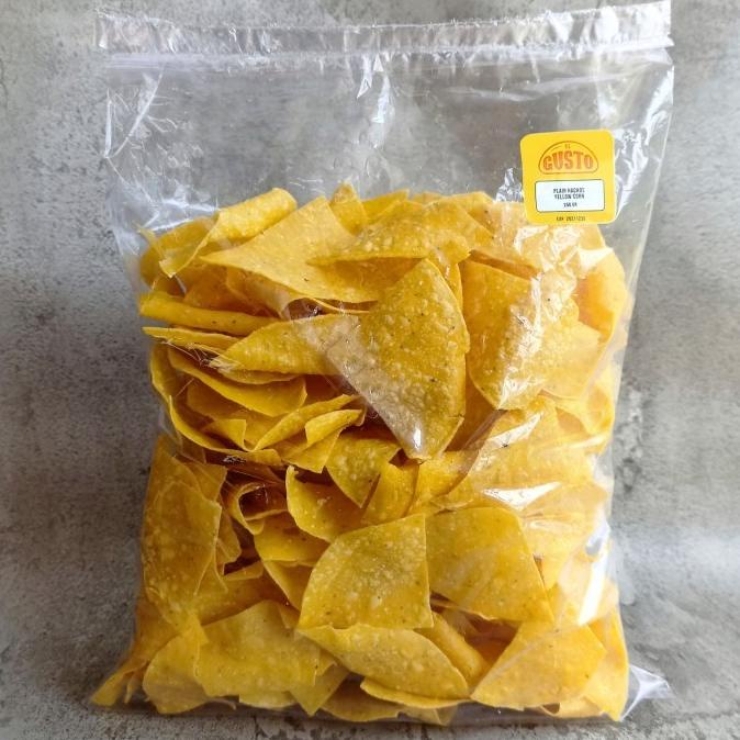 

BIG SALE GUSTO FRIED YELLOW CORN TORTILLA CHIPS (PLAIN NACHOS) - 250 G REPACK !!!!!