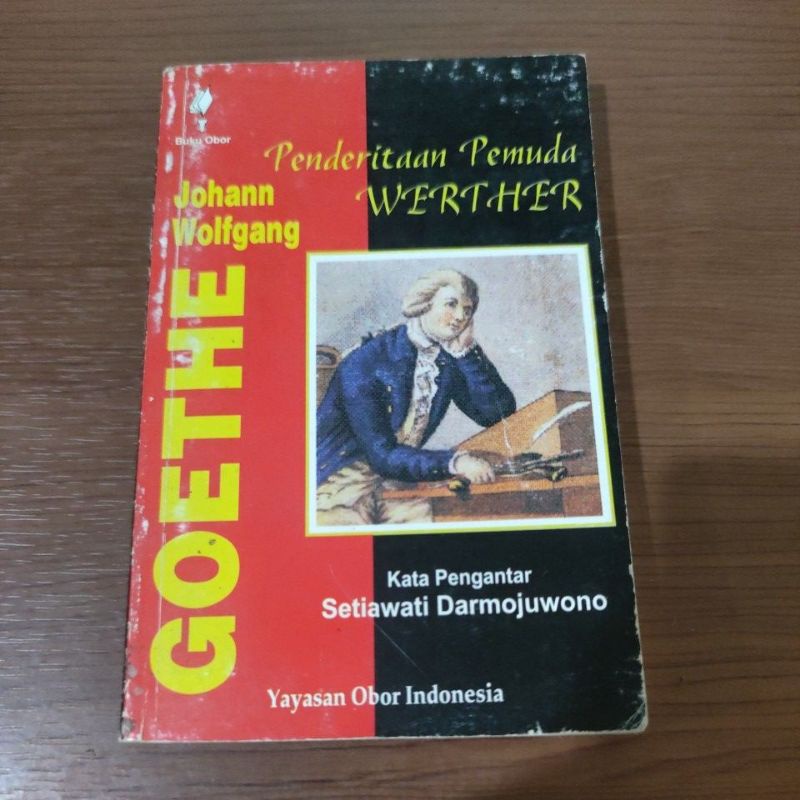 BEKAS ORIGINAL - Buku Novel Penderitaan Pemuda Werther - Johann Wolfgang Goethe