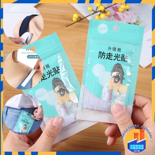

HPT Fashion Tape Safety Perekat Pakaian Transparan 1Pack isi 36pcs Lem Serbaguna Unisex Double Tape Badan Baju Murah