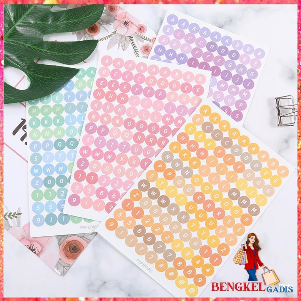 

BG Stiker Huruf Deco Alphabet Untuk Diary Aesthetic Sticker Dekorasi Jurnal Scrapbook Stiker Alat Tulis Simple Hadiah Keyboard