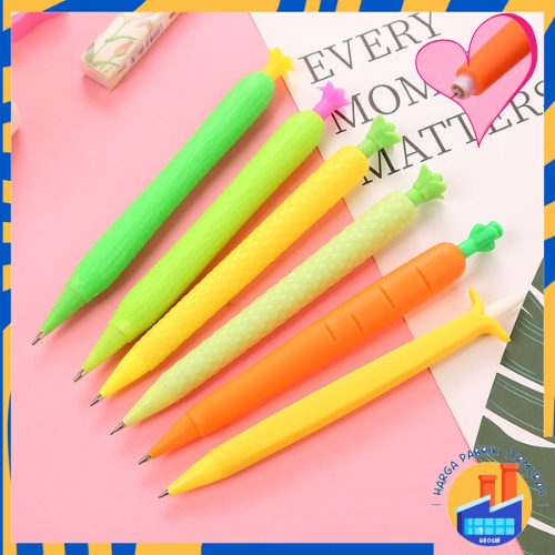 

HPT Mechanical Pencil Vegetables Aesthetic Fancy Wortel Corn Alat Tulis Anak Sekolah Murah Pensil Mekanik Bentuk Sayuran