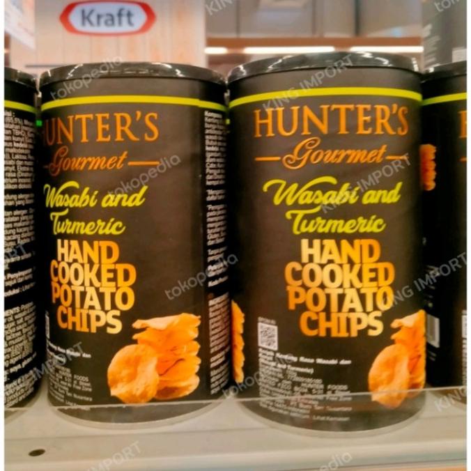 

TERBARU HUNTERS HUNTER'S GOURMET WASABI AND TURMERIC POTATO CHIP SNACK !!!!!
