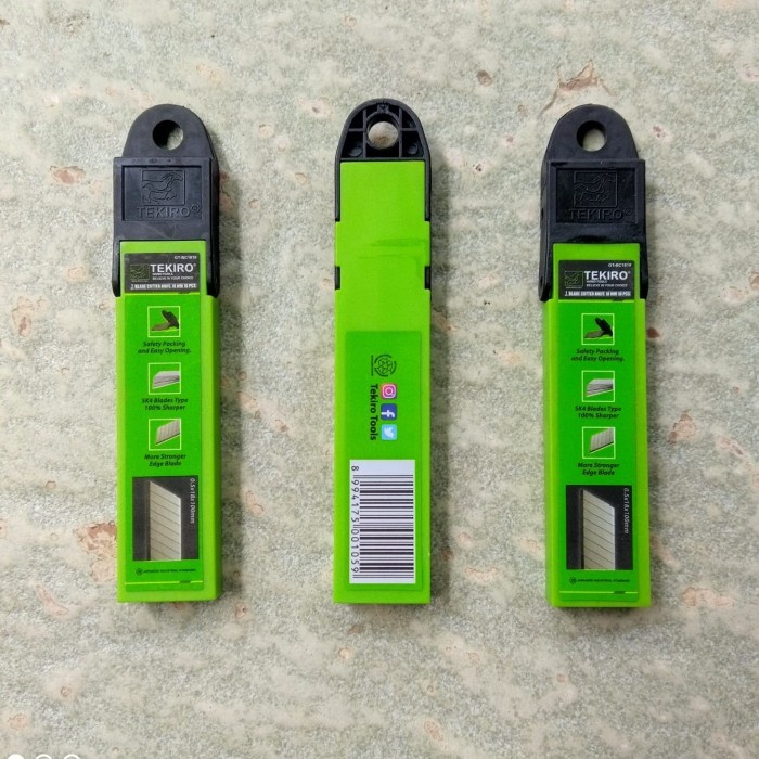 Isi Pisau Cutter Besar Tekiro 18mm-1 Pisau Kater TEKIRO isi 10 Pcs