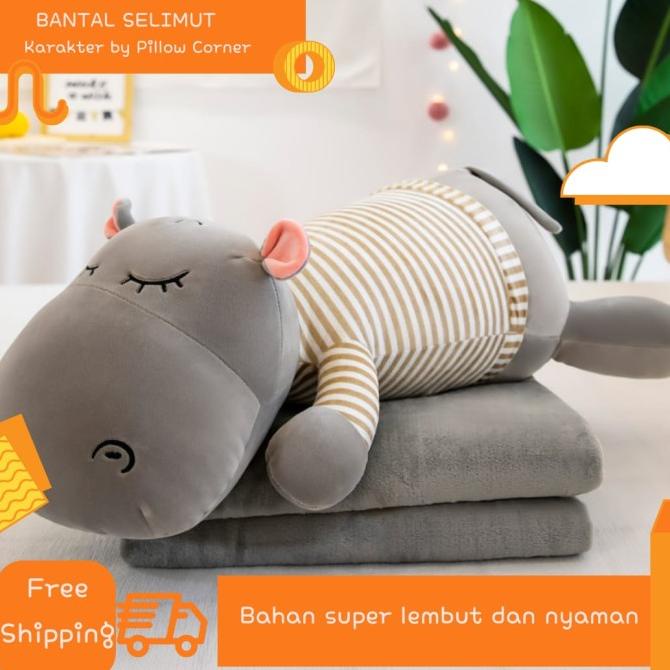 TERBARU BANTAL SELIMUT KARAKTER LUCU KUDA NIL IMPORT 