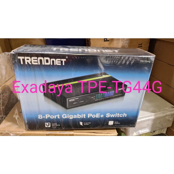 TRENDNET TPE-TG44G (POE+) 8-PORT GIGABIT POE SWITCH (4 PORT GIGABIT
